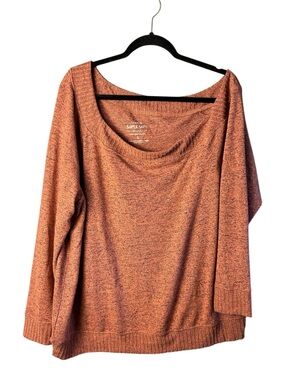 Torrid 2X Redwood Rib Neck Callie Sweatshirt Size 2 NWT